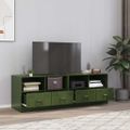 vidaXL TV skrinky 2 ks olivovo-zelené 67x39x44 cm oceľ