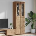 vidaXL Highboard FLORIN 60 x 35 x 182 cm Remeselný dub