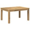 vidaXL Konferenčný stolík Biela 50 x 68,5 x 36 cm Pevné akáciové drevo