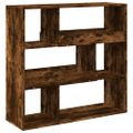 vidaXL Deliaca stena dymový dub 100x33x94,5 cm kompozitné drevo
