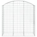 vidaXL Oblúkový gabionový kôš 150x50x140/160 cm pozinkované železo