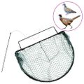 vidaXL Pasca na vtáky zelená 50 cm oceľ