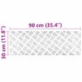 vidaXL Schodový rošt 4 ks 90 x 30 cm Strieborná Hliník Obdĺžnikový