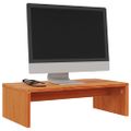 vidaXL Stojan na monitor voskovo-hnedý 50x27x15 cm masívna borovica