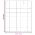 vidaXL 2-v-1 Prikrývka Biela 240 x 220 cm Perie