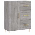 vidaXL Vysoká skrinka sivý dub sonoma 69,5x34x180 cm spracované drevo