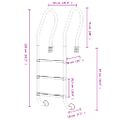 vidaXL Bazénový rebrík 54x38x158 cm 304 nehrdzavejúca oceľ