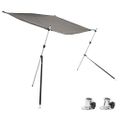 vidaXL Tieniaci nadstavec v tvare T antracitový 174x205x(115-194) cm