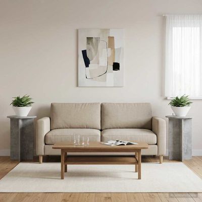 vidaXL Stojan na rastliny 2 pcs Betónovo sivá Ø40 x 60 cm