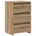 vidaXL Nočné skrinky 2 ks Dub Artisan 40x35x62,5 cm Drevo