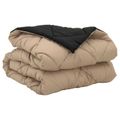 vidaXL Letná prikrývka 220 x 140 cm Leto 200 gsm Čierna a taupe