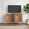 vidaXL Nástenná TV skrinka 59,5 x 31 x 30 cm Staré drevo