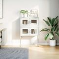 vidaXL Highboard White 68x39x107 cm Oceľ