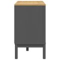 vidaXL Zásuvková skrinka FLORO sivá borovicový masív
