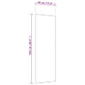 vidaXL Zrkadlo na dvere zlaté 40x100 cm sklo a hliník