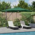 vidaXL Roma Parasol Zelená 286 x 284 x 270 cm Hliník a polyester