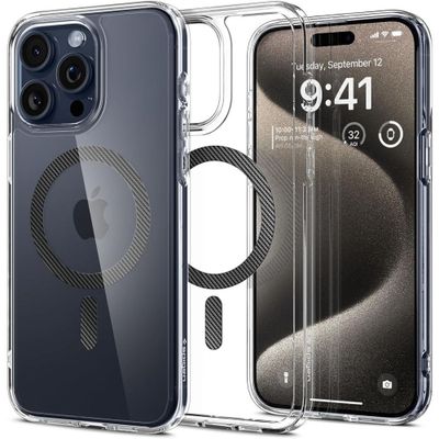 Spigen Ultra Hybrid Magsafe case for iPhone 15 Pro Max 6,7" carbon fiber