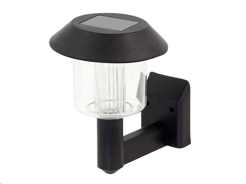 LED solárne svetlo ZD51 stenné - čierne