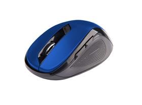 C-TECH Myš WLM-02/Ergonomická/Optická/Pre pravákov/1 600 DPI/Bezdrôtová USB/Čierna-modrá