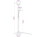 vidaXL Stmievateľná LED stojanová lampa 23 W
