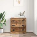 vidaXL Servírovacia skriňa Staré drevo 70 x 35,5 x 67,5 cm