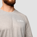 Tričko Basic s dlhým rukávom Grey - GymBeam, veľkosť XXXL, veľkosť oblečenia XXXL
