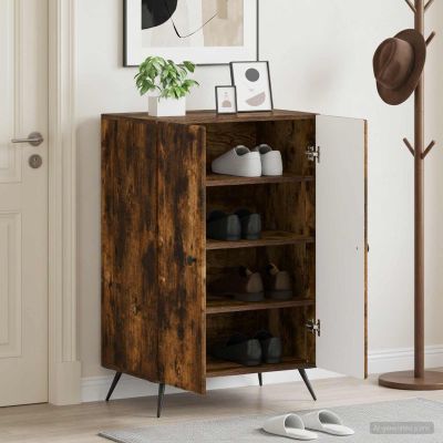 vidaXL Skriňa na topánky BREDA 59,5 x 39,5 x 90 cm Kompozitné drevo