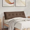 vidaXL Poduška na chrbát Hnedá 140 x 19 x 50 cm látka