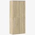 vidaXL Vysoká skrinka dub sonoma 80x35x180 cm kompozitné drevo