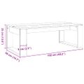 vidaXL Konferenčný stolík dub artisan 102x50x35 cm kompozitné drevo