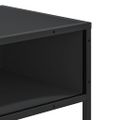 vidaXL Konzolový stolík čierna 90x35x80 cm kompozitné drevo