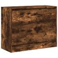 vidaXL Botník dymový dub 80x34x63 cm spracované drevo