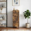 vidaXL Zásuvkový kabinet 33 x 34,5 x 92 cm Kompozitné drevo Dymový dub