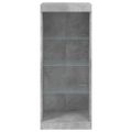vidaXL Komoda s LED svetlami betónovo sivá 41x37x100 cm