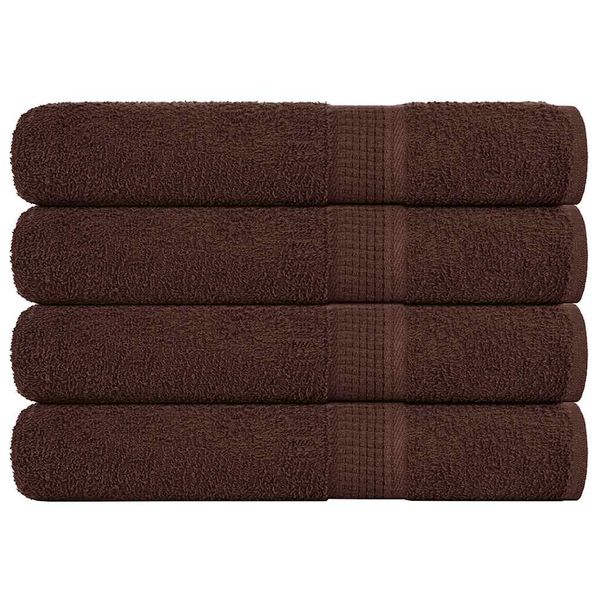 vidaXL Uteráky FROGN 4 ks hnedé 100x200 cm 360 g/m²