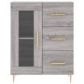 vidaXL Vysoká skrinka sivý dub sonoma 69,5x34x180 cm spracované drevo