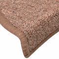 vidaXL Schodové rohože 30 ks 56x17x3 cm hnedé polkruhové
