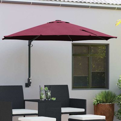 vidaXL Záhradný slnečník 248 x 248 x 148 cm Polyester a oceľ