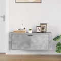 vidaXL Botník betónovo sivý 100x35x38 cm spracované drevo