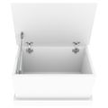 vidaXL Úložný box biely 50x30x28 cm, umelé drevo