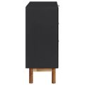 vidaXL Komoda 90x33,5x80 cm akáciový masív a MDF