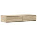 vidaXL Zásuvky pod posteľ Sonoma dub 75 x 36,5 x 16,5 cm