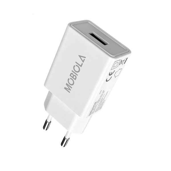 Nabíjací adaptér MOBIOLA 5W (USB-A), biela