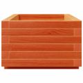 vidaXL Záhradný kvetináč voskovohnedý 90x40x26,5 cm masívna borovica