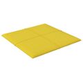vidaXL Nástenné panely 12 ks bledožlté 30x30 cm látka 1,08 m²