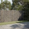 vidaXL Gabiónový kôš s krytom 300x50x150 cm pozinkované železo