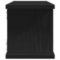 vidaXL Nástenné police 2 ks Dub čierny 75x18x20cm Konštruktérske drevo
