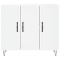 vidaXL Komoda biela 90x34x80 cm kompozitné drevo