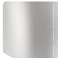 vidaXL Obrubník trávnika 4 ks 100 x 45 cm Oceľ Strieborná
