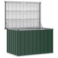 vidaXL Záhradný úložný box zelený 109x67x65 cm